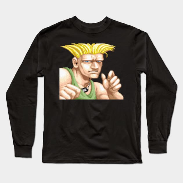 Guile Long Sleeve T-Shirt by thepixelcloud